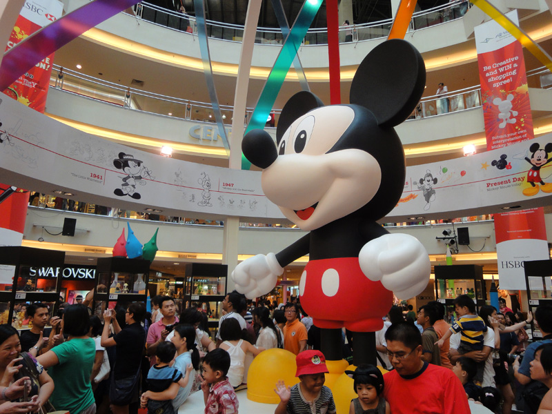 Huge Mickey on display